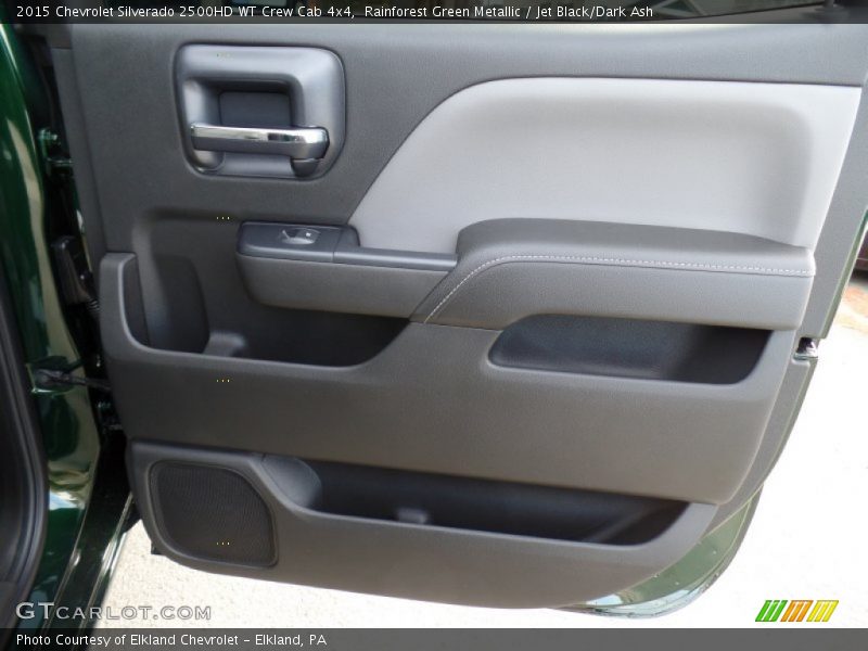 Rainforest Green Metallic / Jet Black/Dark Ash 2015 Chevrolet Silverado 2500HD WT Crew Cab 4x4