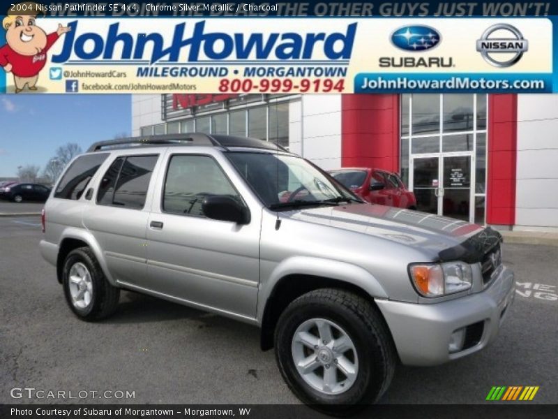 Chrome Silver Metallic / Charcoal 2004 Nissan Pathfinder SE 4x4