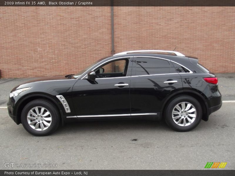 Black Obsidian / Graphite 2009 Infiniti FX 35 AWD