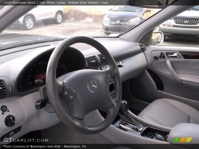 Brilliant Silver Metallic / Ash 2003 Mercedes-Benz C 240 4Matic Sedan