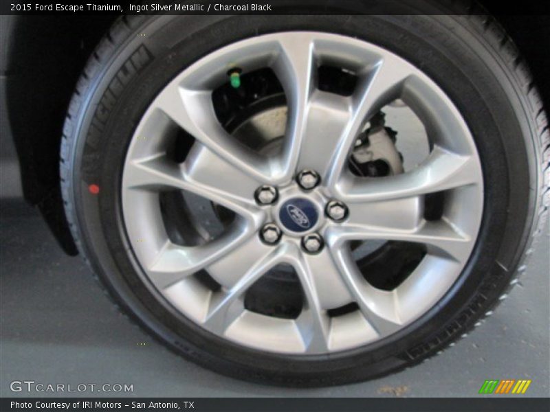 Ingot Silver Metallic / Charcoal Black 2015 Ford Escape Titanium