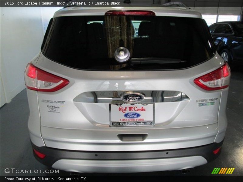 Ingot Silver Metallic / Charcoal Black 2015 Ford Escape Titanium