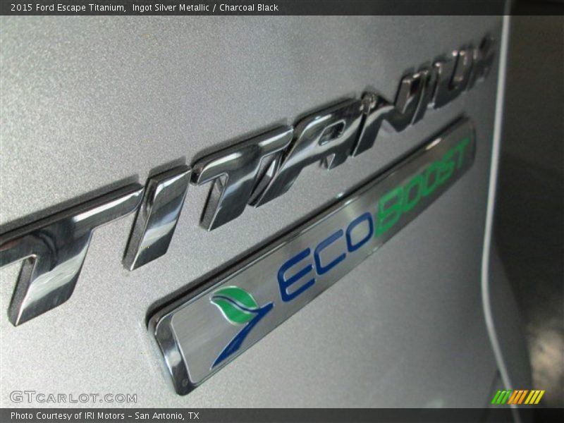 Ingot Silver Metallic / Charcoal Black 2015 Ford Escape Titanium