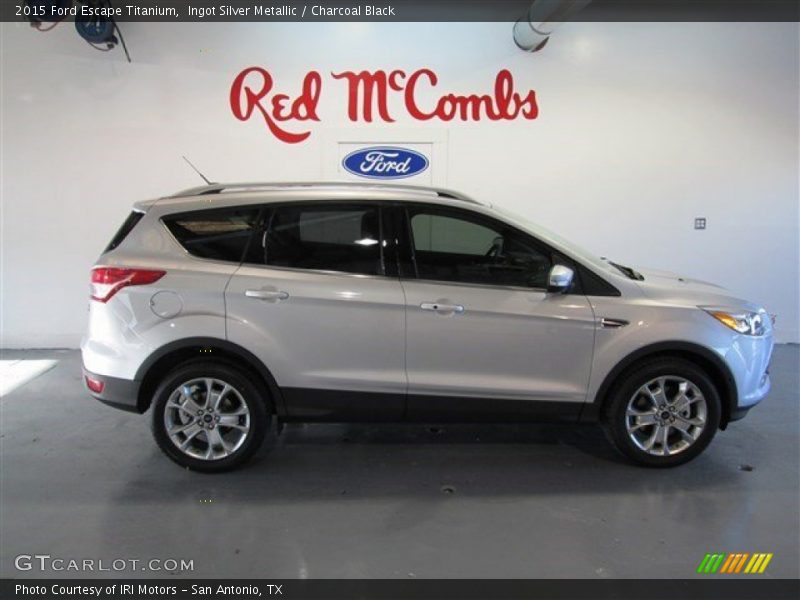 Ingot Silver Metallic / Charcoal Black 2015 Ford Escape Titanium