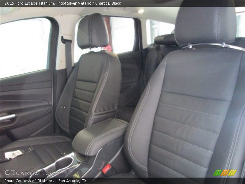 Ingot Silver Metallic / Charcoal Black 2015 Ford Escape Titanium