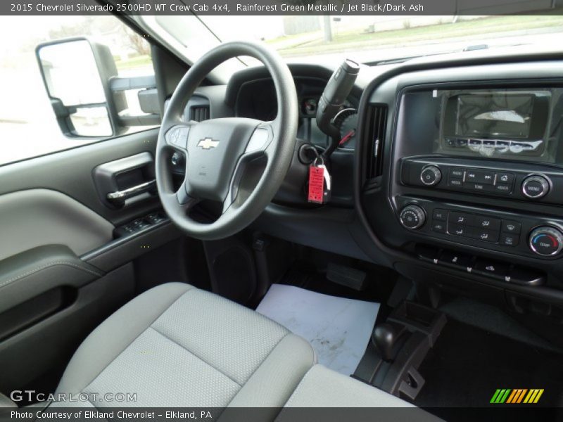 Rainforest Green Metallic / Jet Black/Dark Ash 2015 Chevrolet Silverado 2500HD WT Crew Cab 4x4
