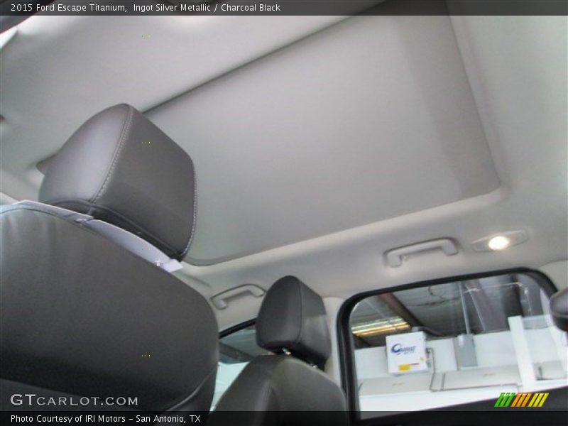 Ingot Silver Metallic / Charcoal Black 2015 Ford Escape Titanium
