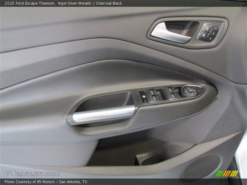 Ingot Silver Metallic / Charcoal Black 2015 Ford Escape Titanium