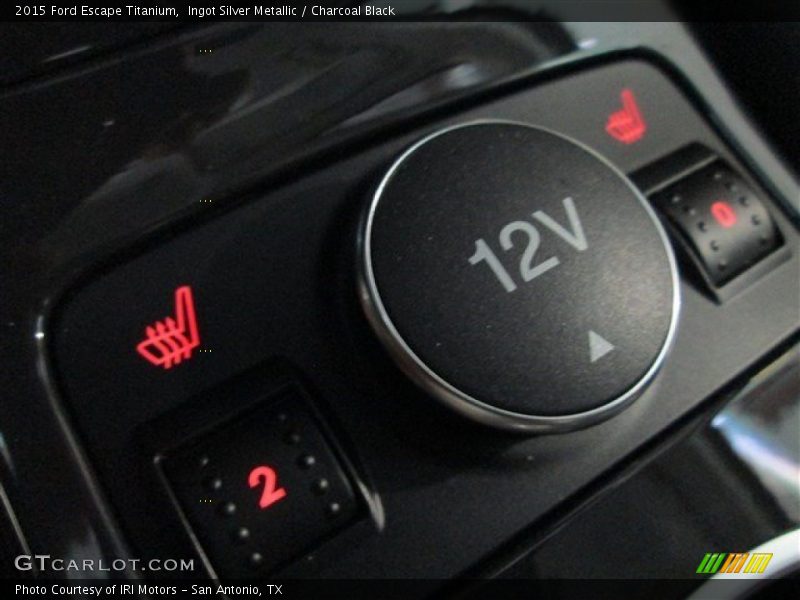 Ingot Silver Metallic / Charcoal Black 2015 Ford Escape Titanium