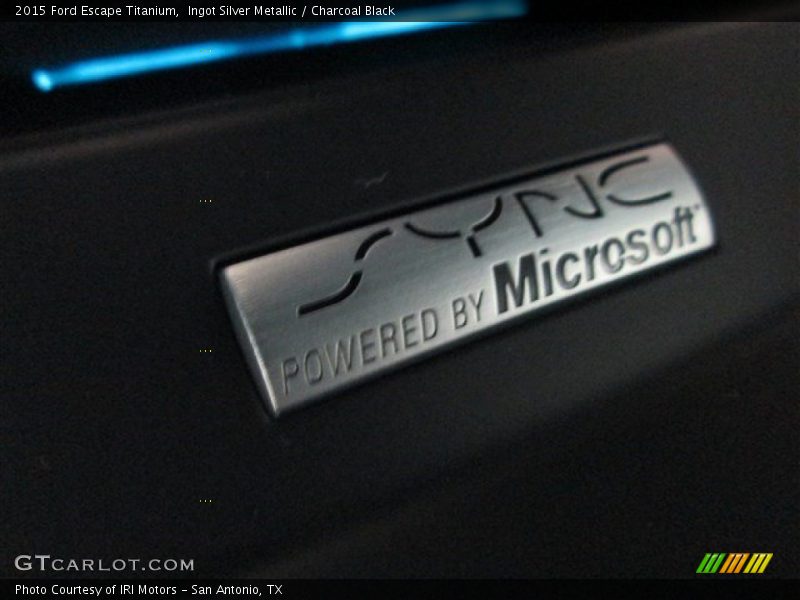 Ingot Silver Metallic / Charcoal Black 2015 Ford Escape Titanium
