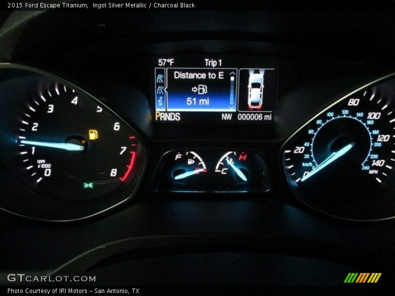 Ingot Silver Metallic / Charcoal Black 2015 Ford Escape Titanium