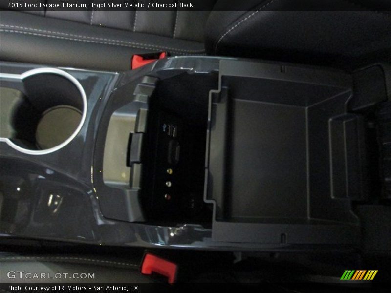 Ingot Silver Metallic / Charcoal Black 2015 Ford Escape Titanium