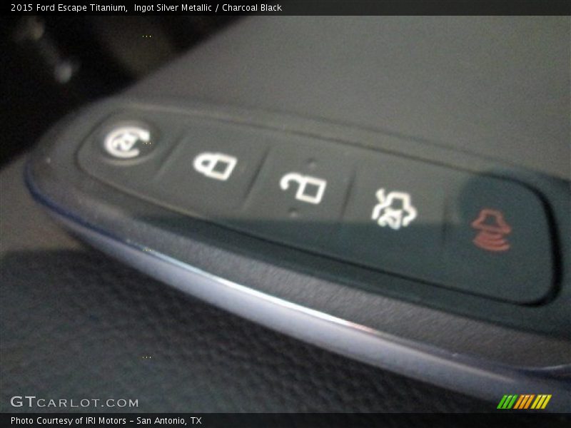 Ingot Silver Metallic / Charcoal Black 2015 Ford Escape Titanium
