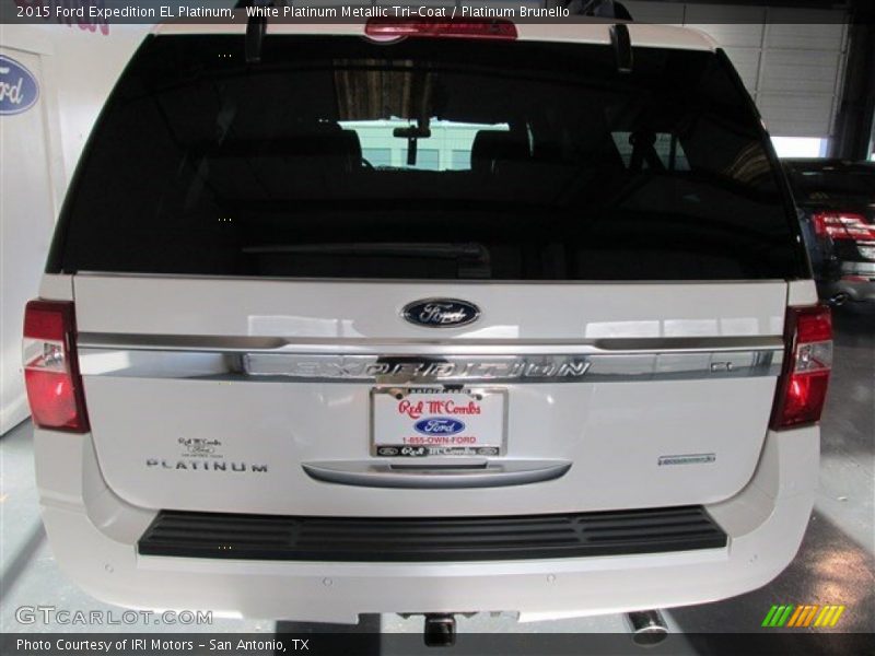 White Platinum Metallic Tri-Coat / Platinum Brunello 2015 Ford Expedition EL Platinum