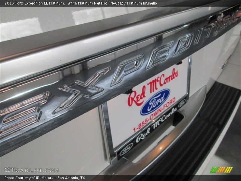 White Platinum Metallic Tri-Coat / Platinum Brunello 2015 Ford Expedition EL Platinum