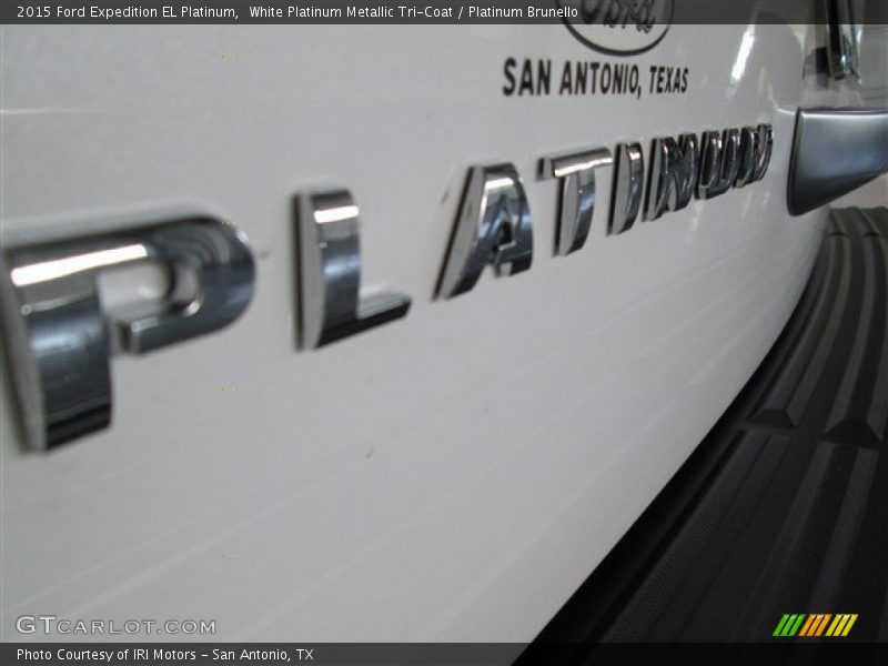 White Platinum Metallic Tri-Coat / Platinum Brunello 2015 Ford Expedition EL Platinum