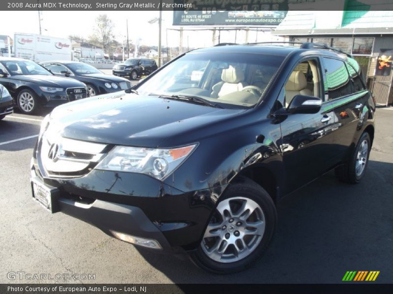 Sterling Gray Metallic / Parchment 2008 Acura MDX Technology