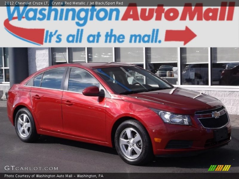 Crystal Red Metallic / Jet Black/Sport Red 2012 Chevrolet Cruze LT