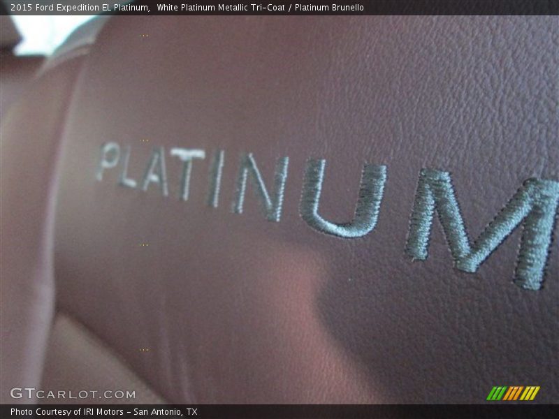 White Platinum Metallic Tri-Coat / Platinum Brunello 2015 Ford Expedition EL Platinum