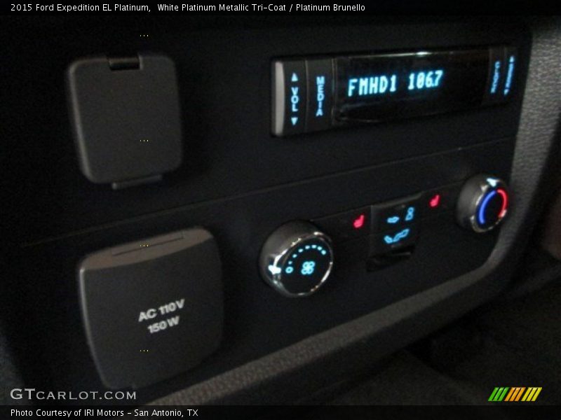 White Platinum Metallic Tri-Coat / Platinum Brunello 2015 Ford Expedition EL Platinum