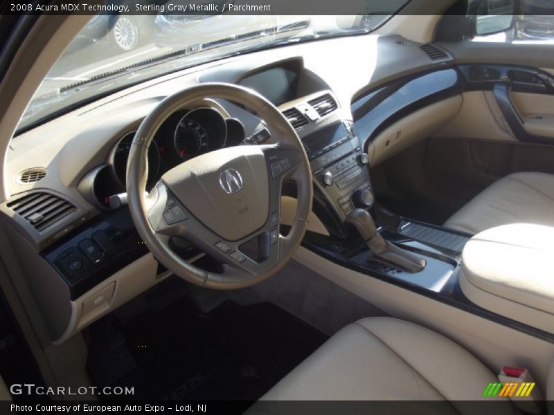 Sterling Gray Metallic / Parchment 2008 Acura MDX Technology