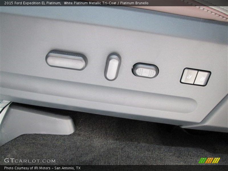 White Platinum Metallic Tri-Coat / Platinum Brunello 2015 Ford Expedition EL Platinum