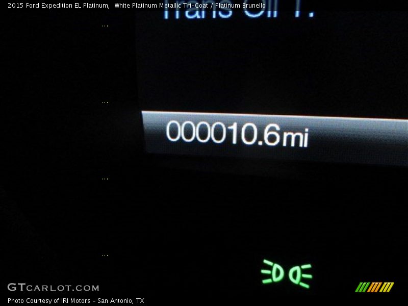 White Platinum Metallic Tri-Coat / Platinum Brunello 2015 Ford Expedition EL Platinum