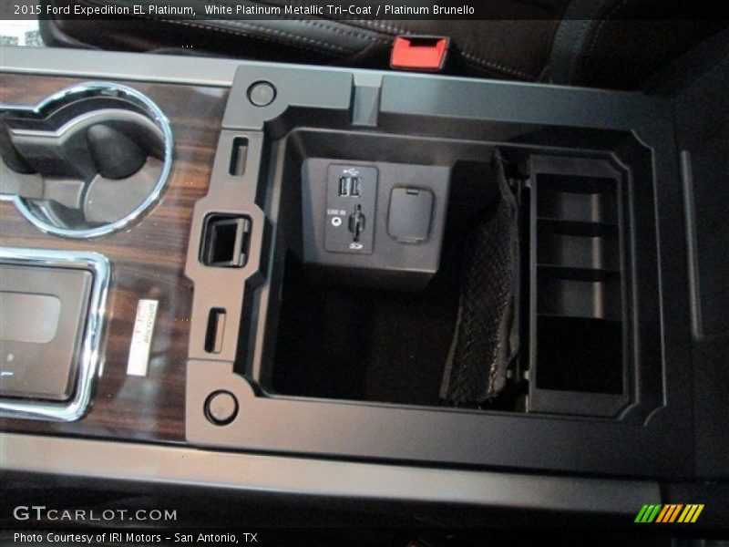 White Platinum Metallic Tri-Coat / Platinum Brunello 2015 Ford Expedition EL Platinum