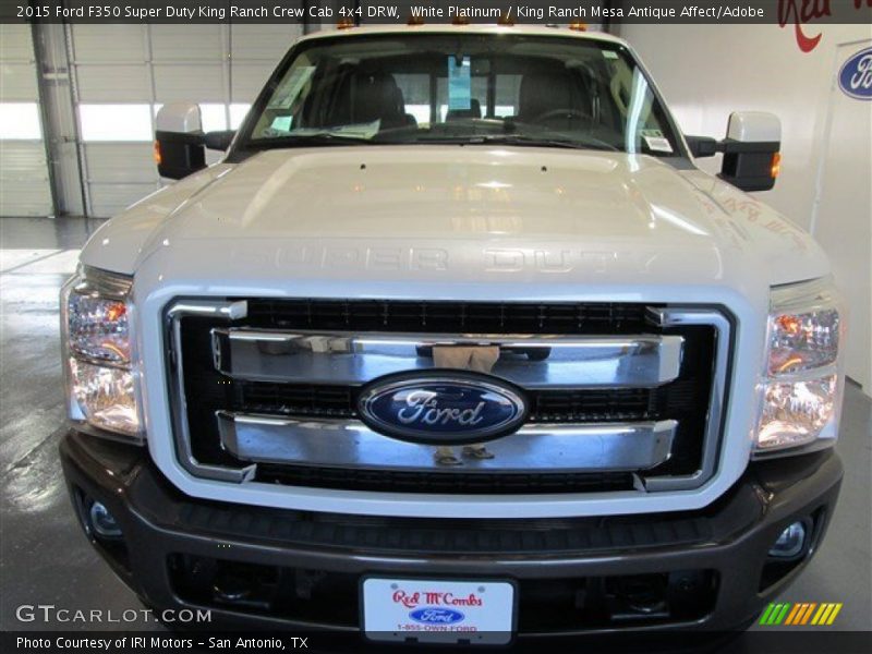 White Platinum / King Ranch Mesa Antique Affect/Adobe 2015 Ford F350 Super Duty King Ranch Crew Cab 4x4 DRW
