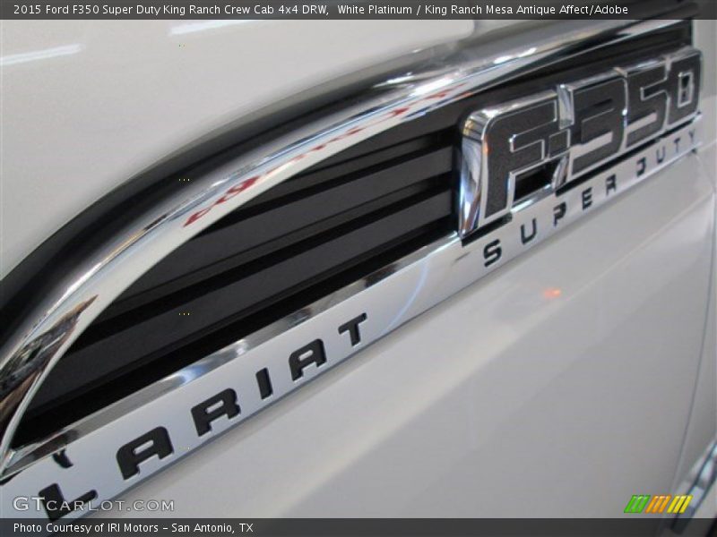 White Platinum / King Ranch Mesa Antique Affect/Adobe 2015 Ford F350 Super Duty King Ranch Crew Cab 4x4 DRW