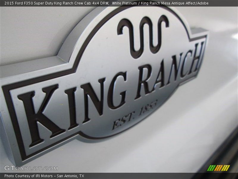White Platinum / King Ranch Mesa Antique Affect/Adobe 2015 Ford F350 Super Duty King Ranch Crew Cab 4x4 DRW