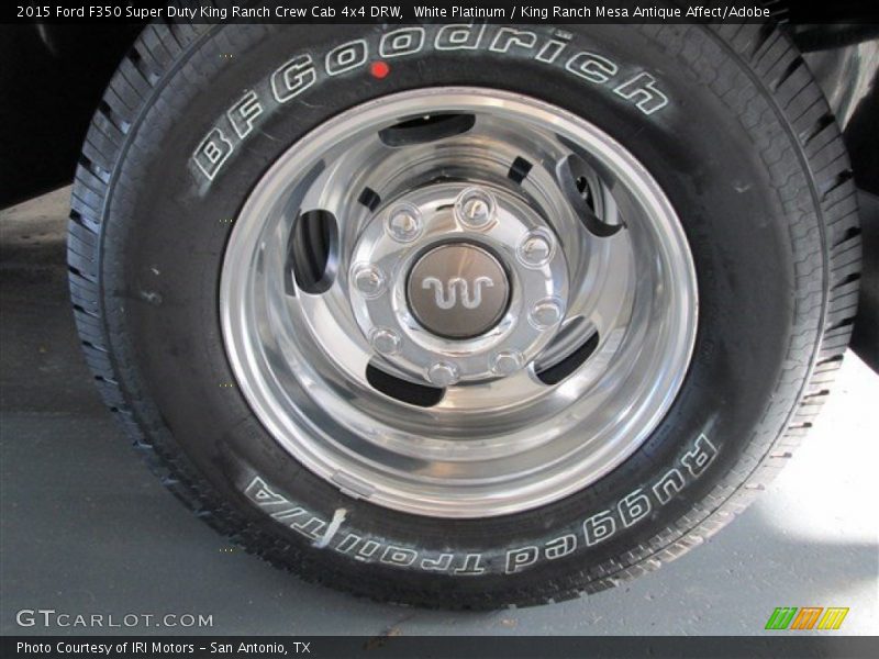 White Platinum / King Ranch Mesa Antique Affect/Adobe 2015 Ford F350 Super Duty King Ranch Crew Cab 4x4 DRW