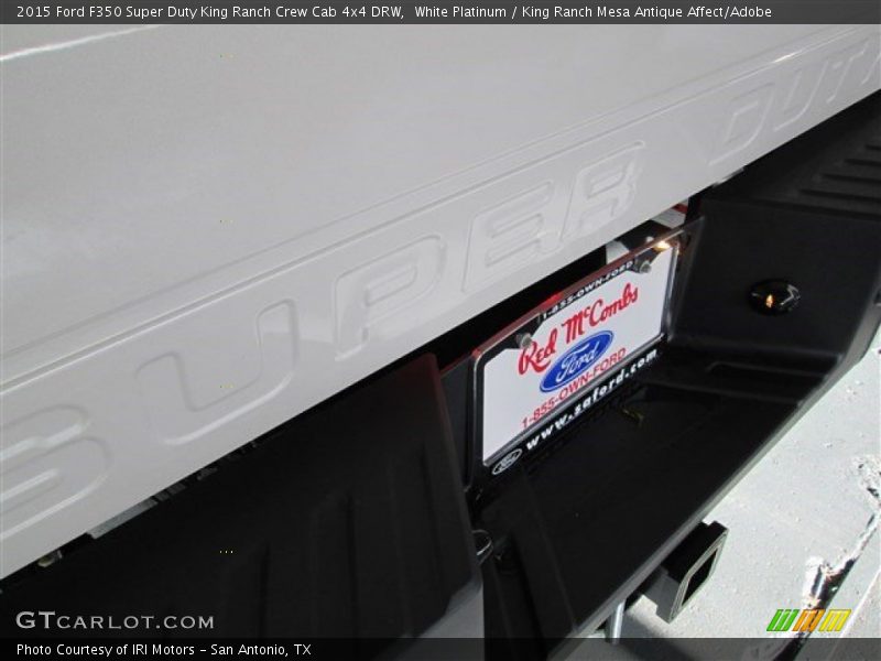 White Platinum / King Ranch Mesa Antique Affect/Adobe 2015 Ford F350 Super Duty King Ranch Crew Cab 4x4 DRW