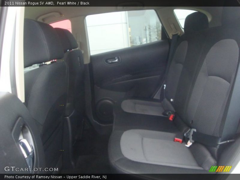 Pearl White / Black 2011 Nissan Rogue SV AWD