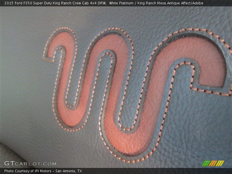 White Platinum / King Ranch Mesa Antique Affect/Adobe 2015 Ford F350 Super Duty King Ranch Crew Cab 4x4 DRW
