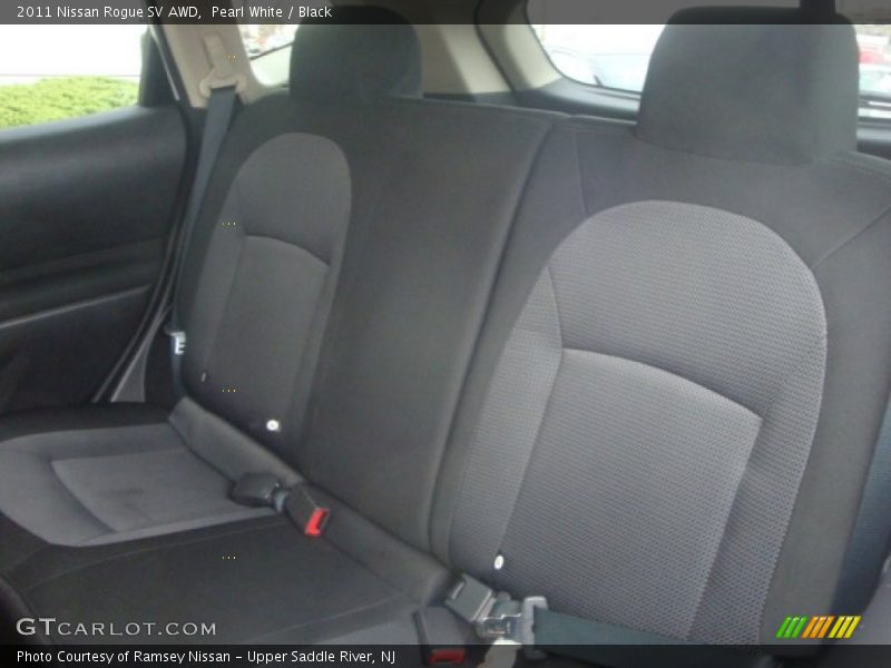 Pearl White / Black 2011 Nissan Rogue SV AWD