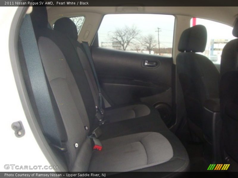 Pearl White / Black 2011 Nissan Rogue SV AWD