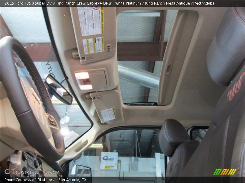 White Platinum / King Ranch Mesa Antique Affect/Adobe 2015 Ford F350 Super Duty King Ranch Crew Cab 4x4 DRW