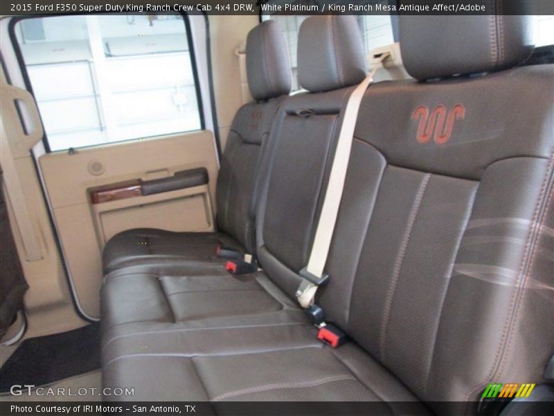 White Platinum / King Ranch Mesa Antique Affect/Adobe 2015 Ford F350 Super Duty King Ranch Crew Cab 4x4 DRW