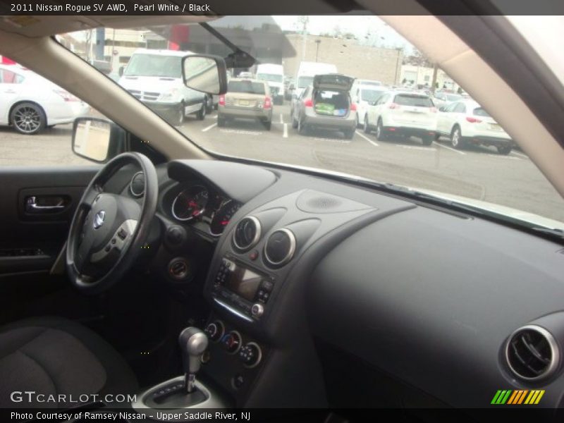 Pearl White / Black 2011 Nissan Rogue SV AWD