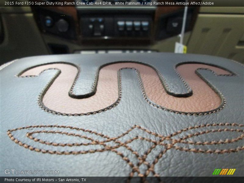 White Platinum / King Ranch Mesa Antique Affect/Adobe 2015 Ford F350 Super Duty King Ranch Crew Cab 4x4 DRW