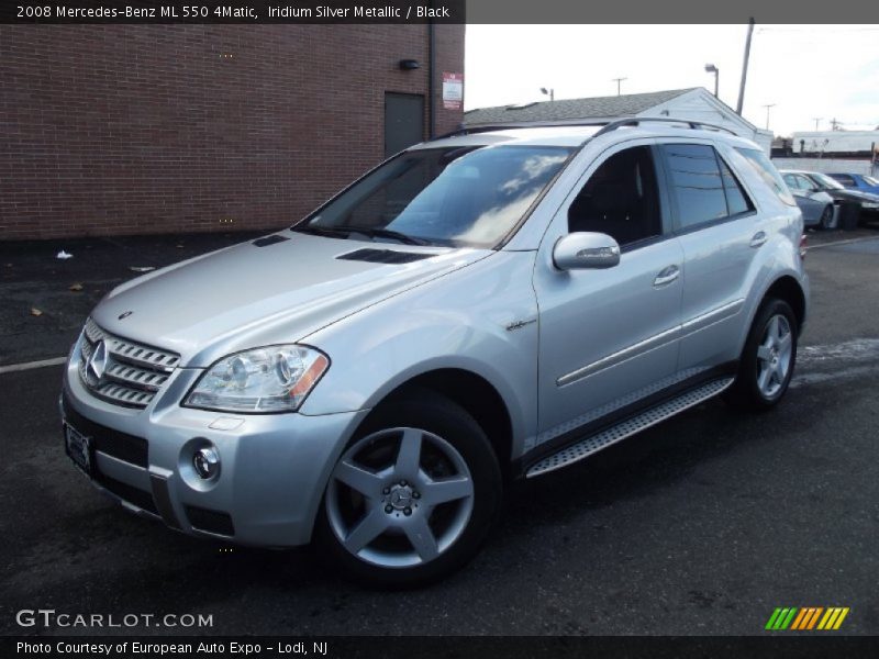 Iridium Silver Metallic / Black 2008 Mercedes-Benz ML 550 4Matic