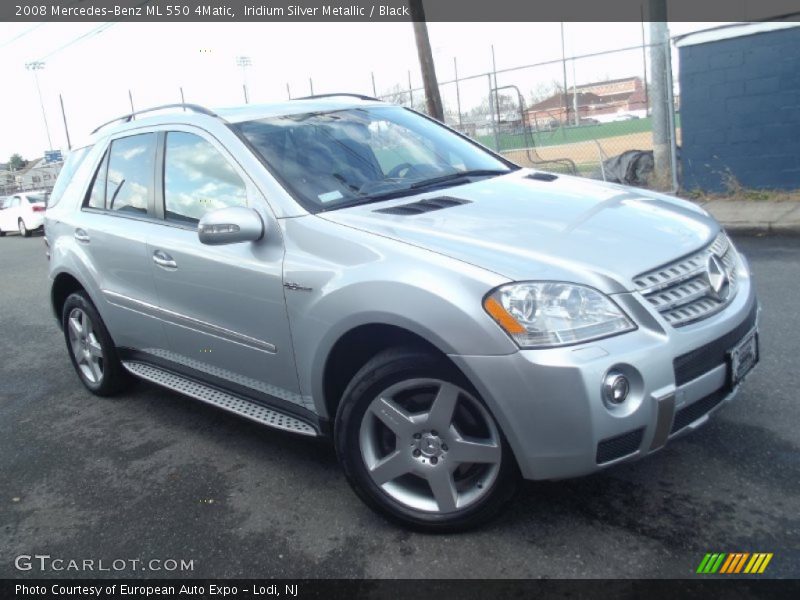 Iridium Silver Metallic / Black 2008 Mercedes-Benz ML 550 4Matic