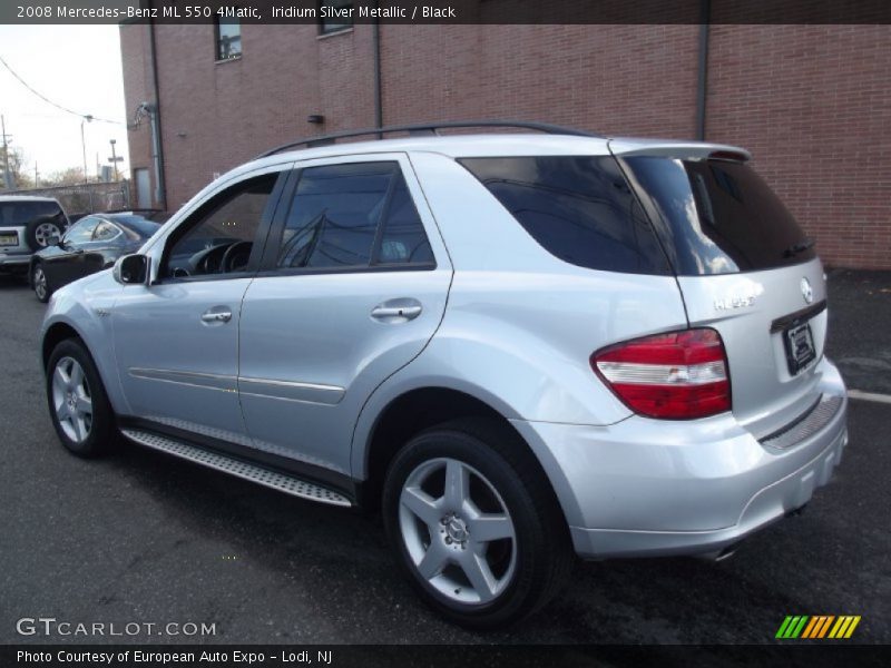 Iridium Silver Metallic / Black 2008 Mercedes-Benz ML 550 4Matic