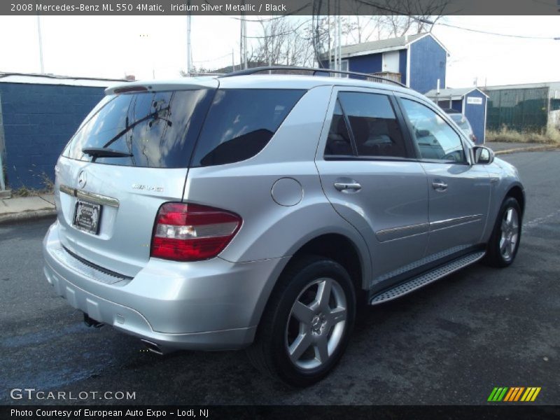 Iridium Silver Metallic / Black 2008 Mercedes-Benz ML 550 4Matic