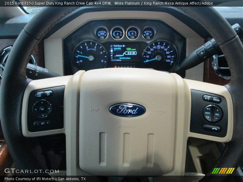 White Platinum / King Ranch Mesa Antique Affect/Adobe 2015 Ford F350 Super Duty King Ranch Crew Cab 4x4 DRW