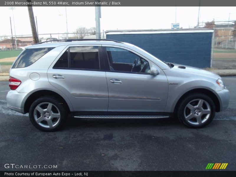 Iridium Silver Metallic / Black 2008 Mercedes-Benz ML 550 4Matic