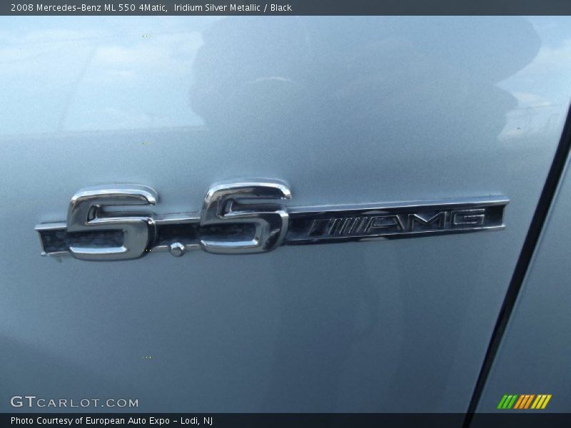 Iridium Silver Metallic / Black 2008 Mercedes-Benz ML 550 4Matic