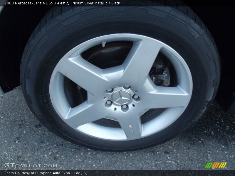 Iridium Silver Metallic / Black 2008 Mercedes-Benz ML 550 4Matic