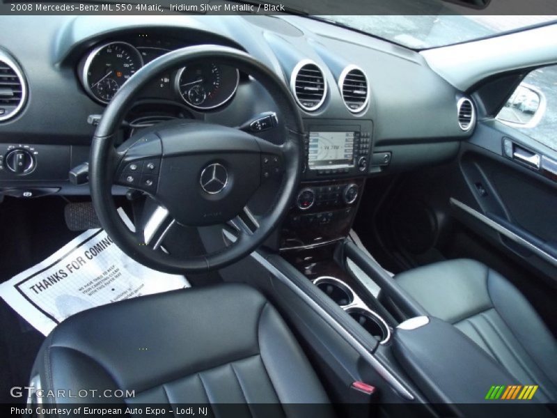 Iridium Silver Metallic / Black 2008 Mercedes-Benz ML 550 4Matic
